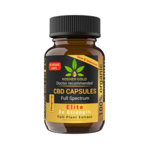 Kosher Gold CBD ELITE 25 mg - 10 Capsules