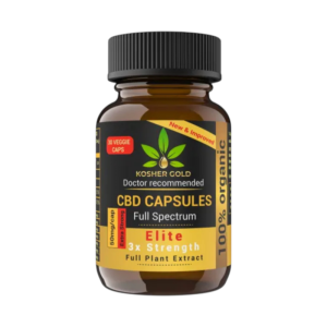Kosher Gold CBD ELITE 50 mg - 30 Capsules